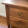 Antique early 20th Century solid oak dressing table/chest of drawers - Image 3