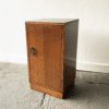 Vintage 1940’s bedside cabinet with decorative handle - Image 2