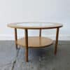 Mid-Century Modern circular coffee table by Schreiber - Image 2