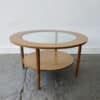 Mid-Century Modern circular coffee table by Schreiber - Image 4