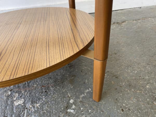 Mid-Century Modern circular coffee table by Schreiber - Image 6