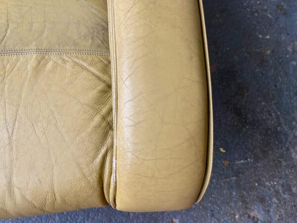 Mid-Century modern ‘Pieff’ leather ‘Gamma’ lounge chair by Tim Bates - Image 7