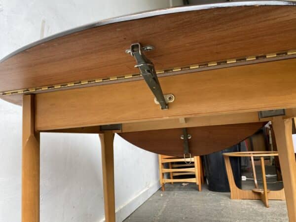 1960s Mid-Century small kitchen drop leaf table - Image 7