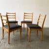 Set of 4 Mid-Century 1970’s dining chairs by Schreiber Furniture