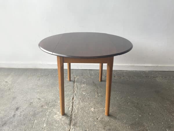 1960s Mid-Century small kitchen drop leaf table - Image 4