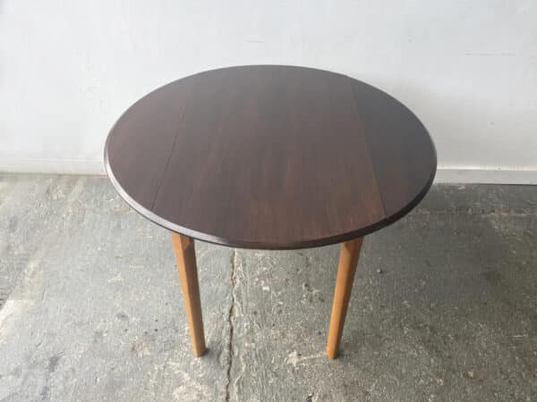 1960s Mid-Century small kitchen drop leaf table - Image 5