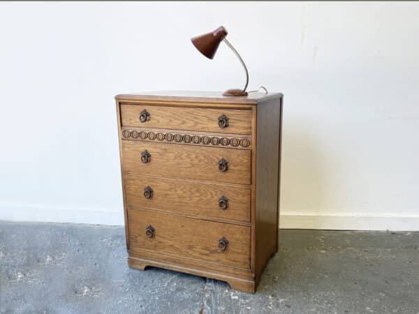 1920 / 1930’s Arts and Crafts Oak 4-Drawer Tallboy / chest of drawers