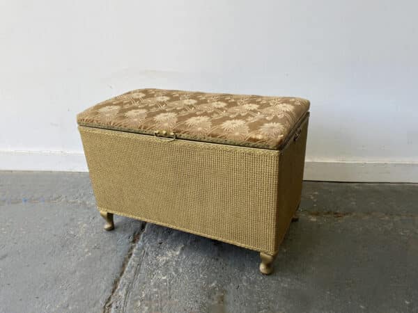 Vintage 1950’s Lloyd Loom blanket box / Ottoman