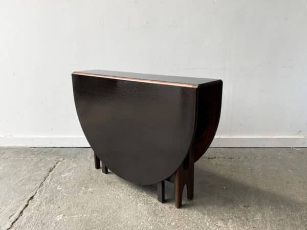 Mid-century large G Plan Fresco drop-leaf gate leg extending dining table - Image 11