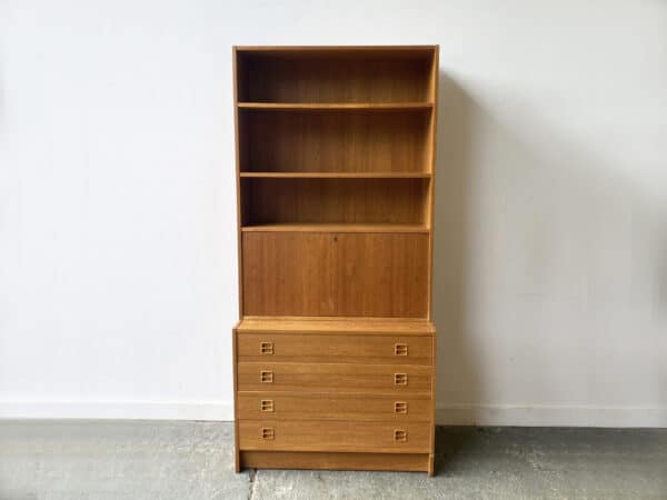 1960s mid-century modern modular teak wall unit by Sejling Skabe, Denmark - Image 2