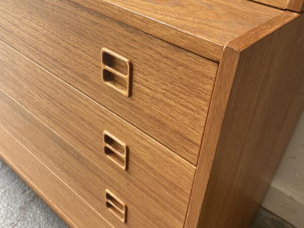 1960s mid-century modern modular teak wall unit by Sejling Skabe, Denmark - Image 5
