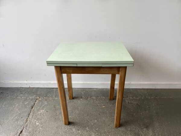 Mid-Century Vintage Draw-Leaf Kitchen Dining Table with Formica Top - Image 6
