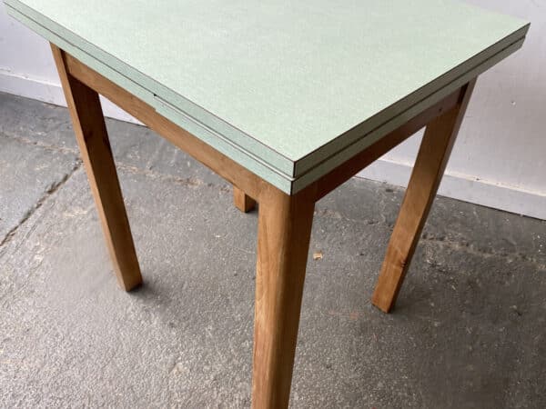 Mid-Century Vintage Draw-Leaf Kitchen Dining Table with Formica Top - Image 3