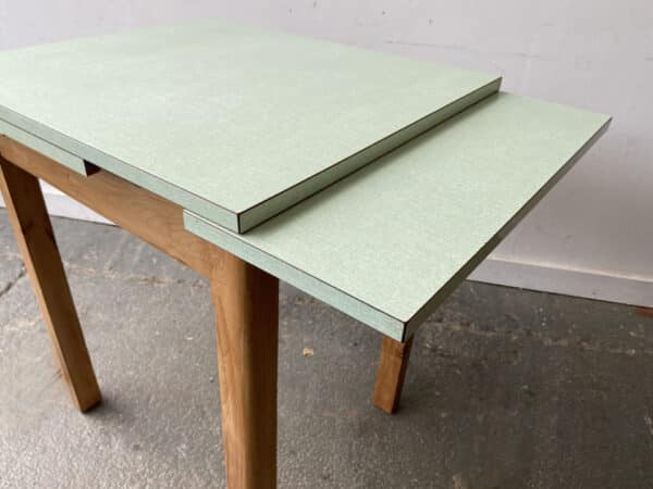 Mid-Century Vintage Draw-Leaf Kitchen Dining Table with Formica Top - Image 2
