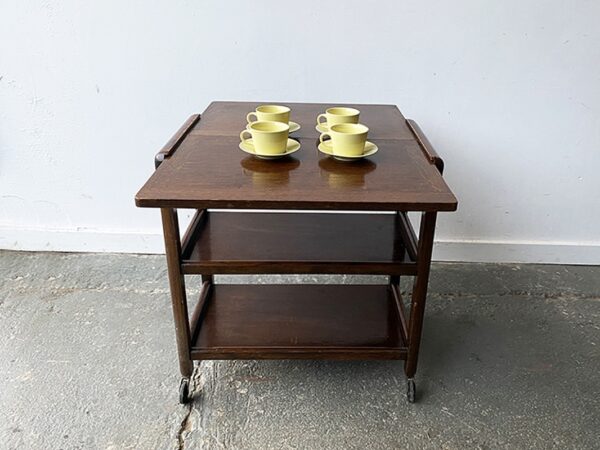 Vintage 1930’s Art Deco extending drinks / tea trolley or side table - Image 4